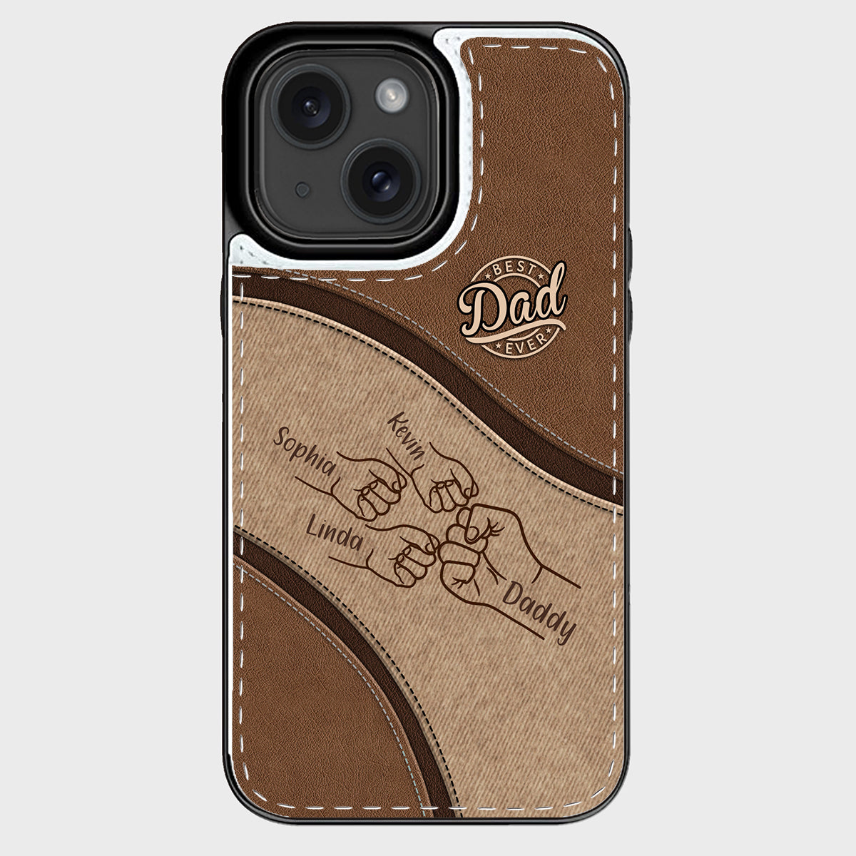Fist Bump - Personalized Father Foldable Wallet Phone Case