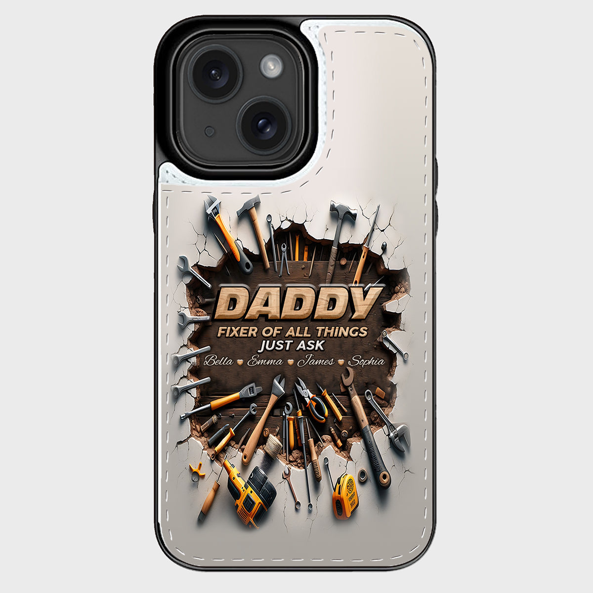 Fixer Of All Things - Personalized Father Foldable Wallet Phone Case