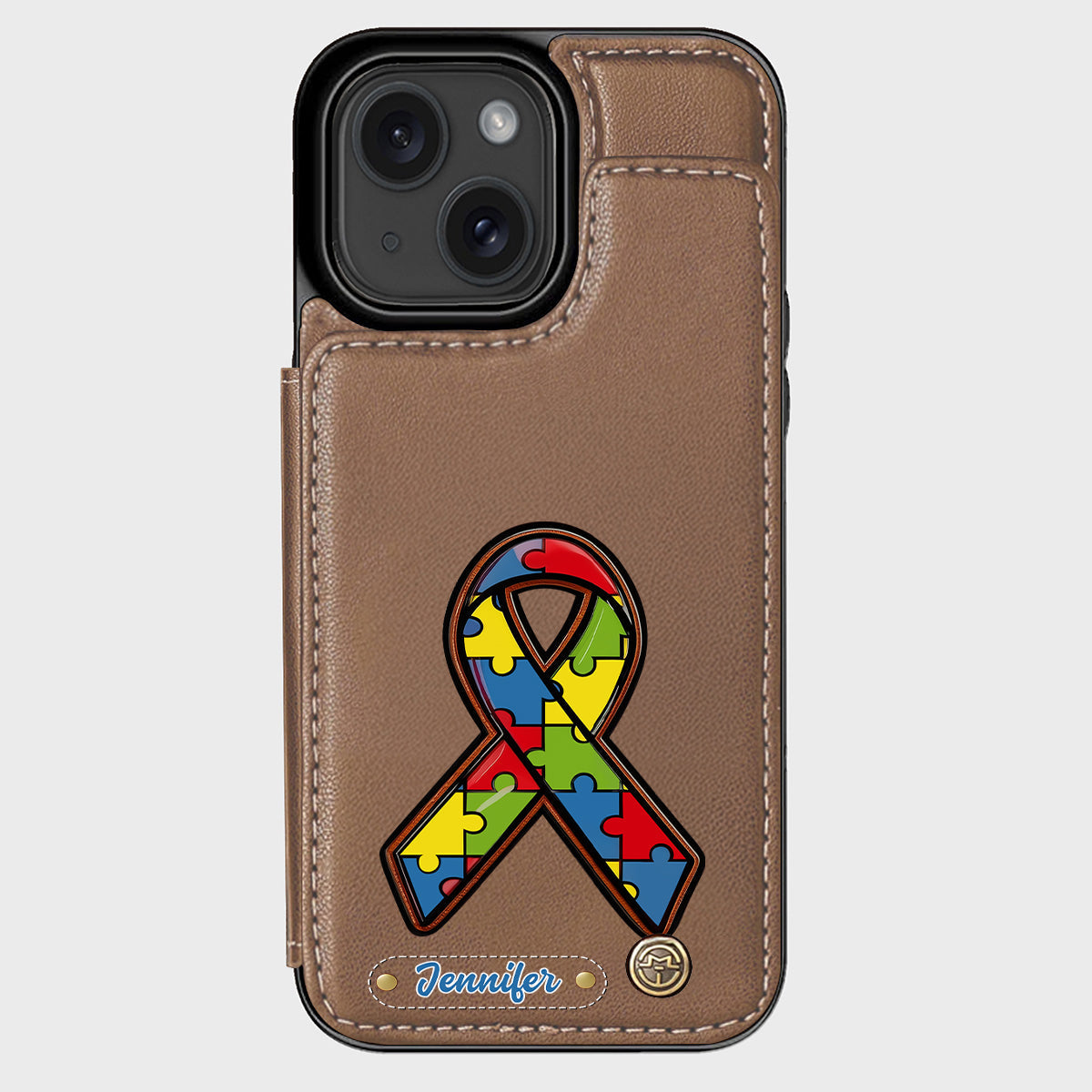 Autism Awareness - Personalized Autism Awareness Wallet Phone Case