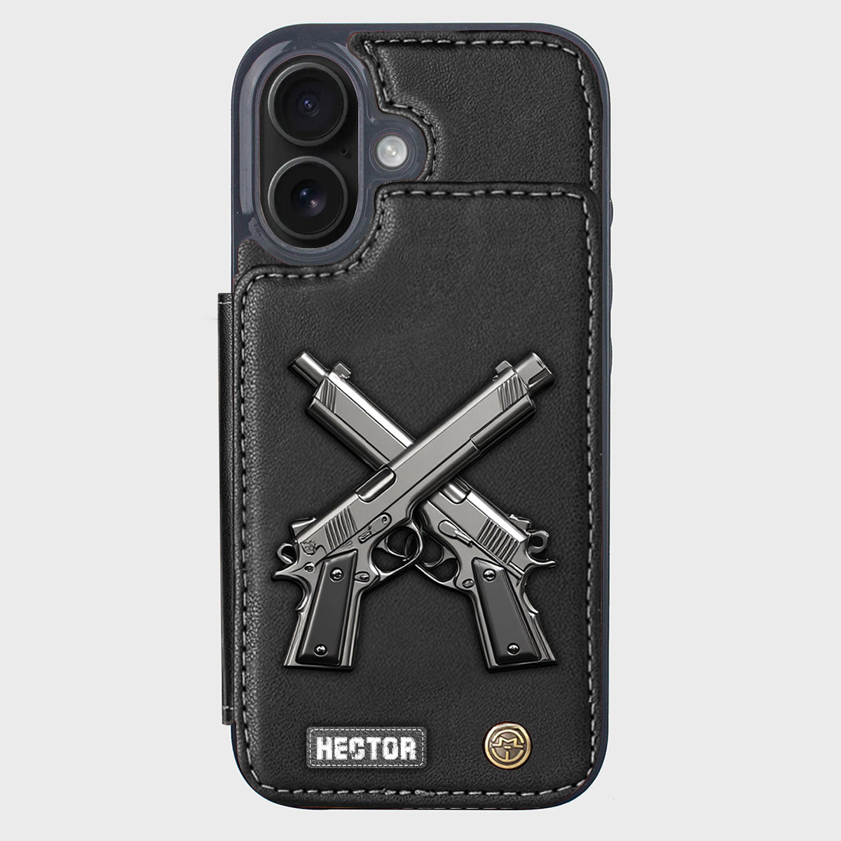Crossed Pistols - Personalized Tactical equipment Wallet Phone Case