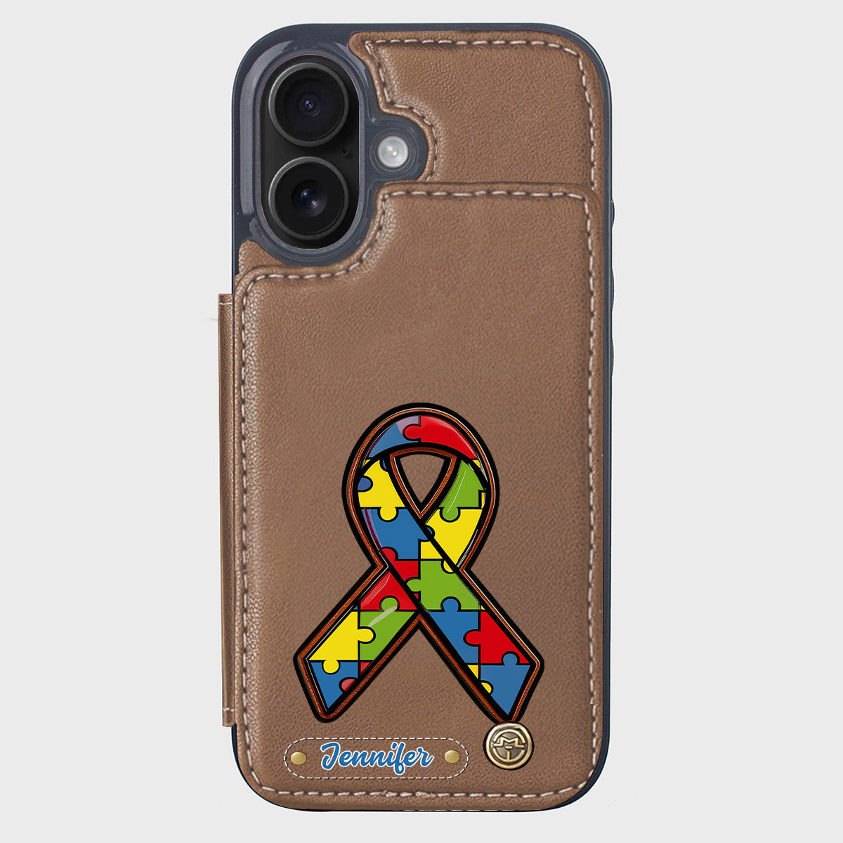 Autism Awareness - Personalized Autism Awareness Wallet Phone Case