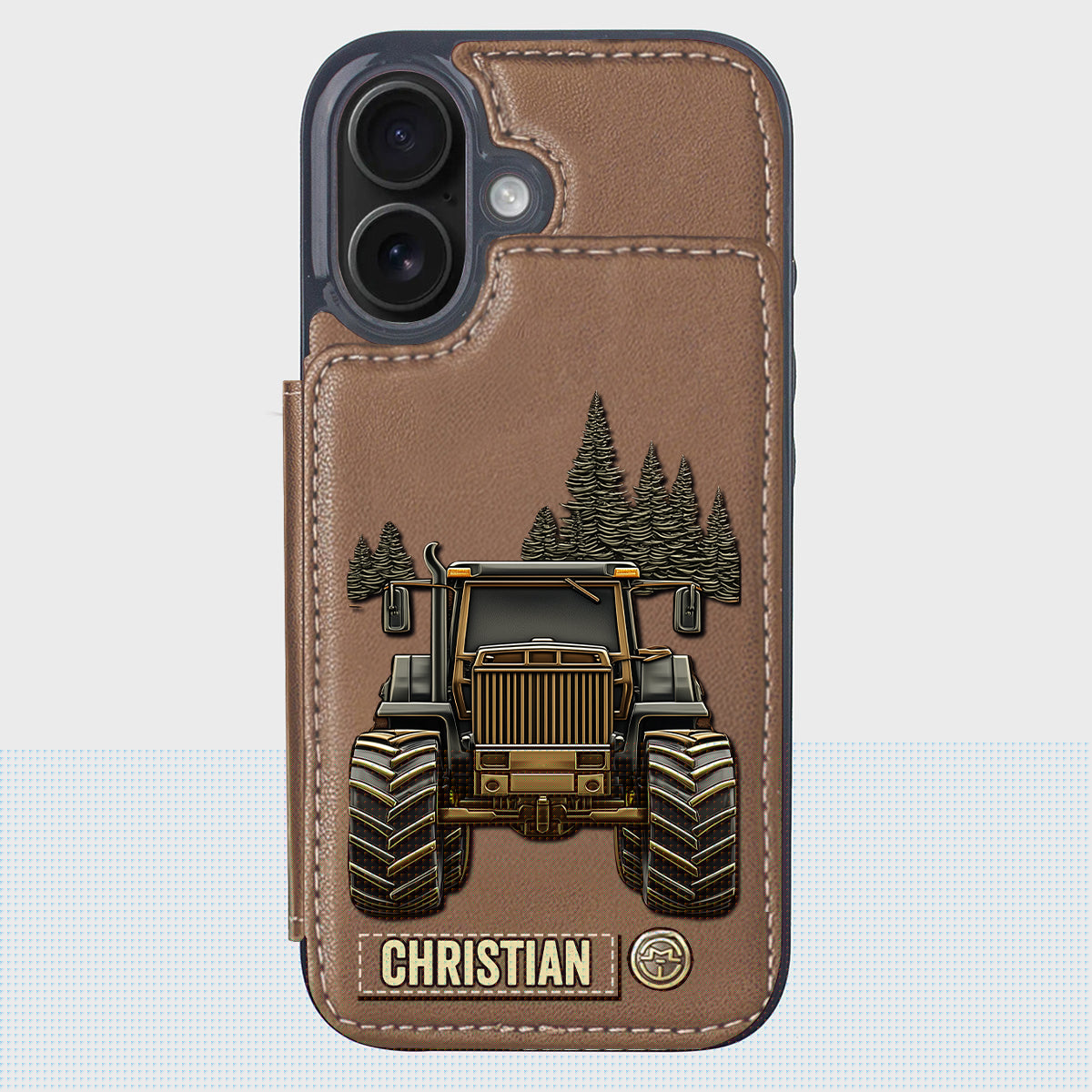Tractor Ride - Personalized Tractor Wallet Phone Case