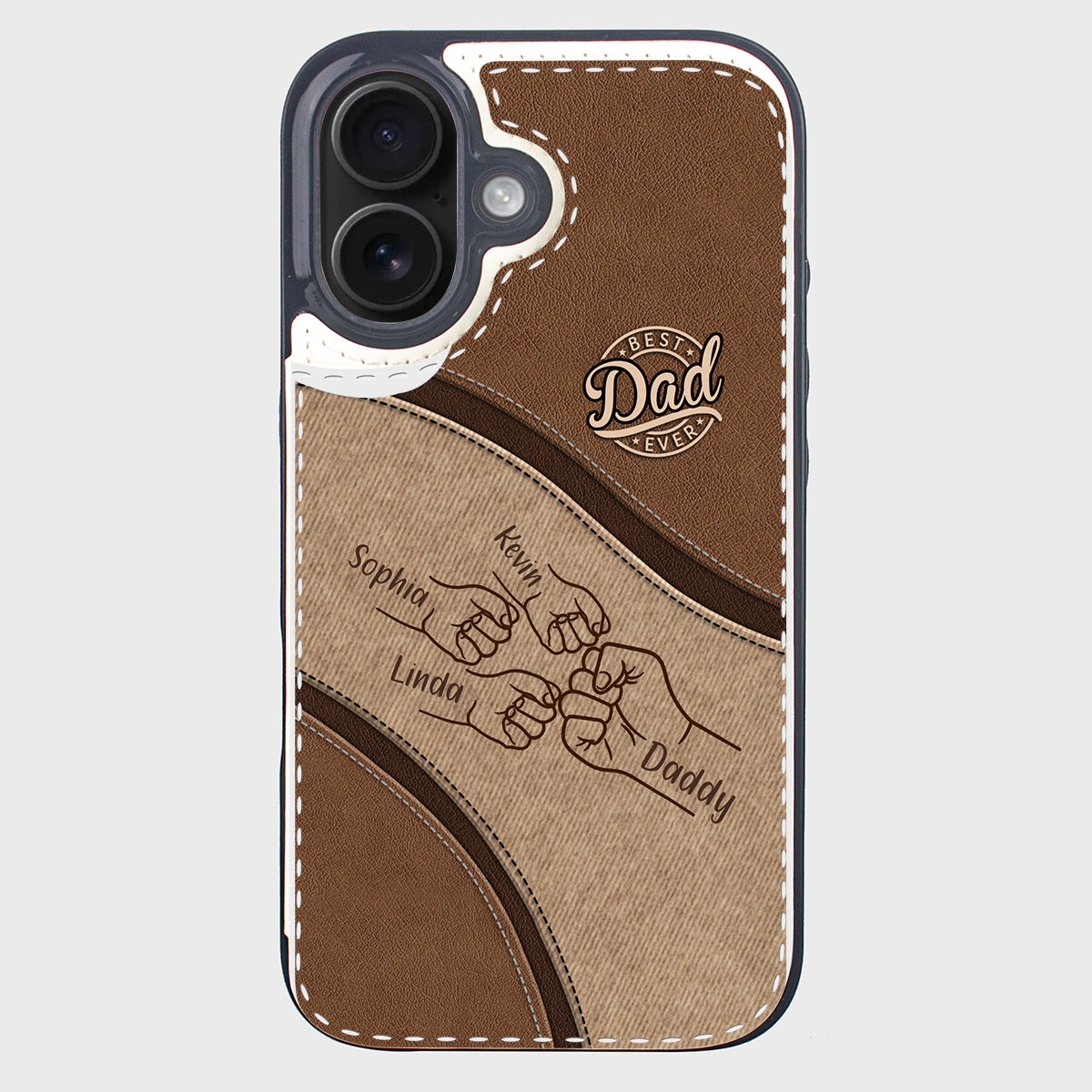 Fist Bump - Personalized Father Foldable Wallet Phone Case