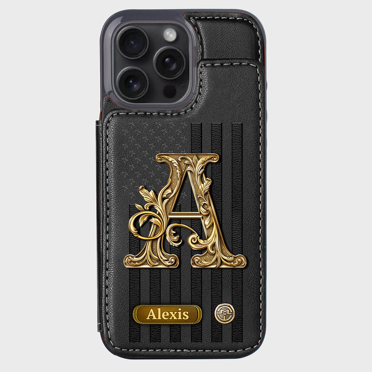 Cadeau initial pour lui, cadeau pour homme… - Étui portefeuille personnalisé pour téléphone