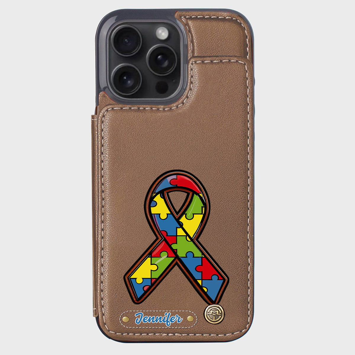 Autism Awareness - Personalized Autism Awareness Wallet Phone Case