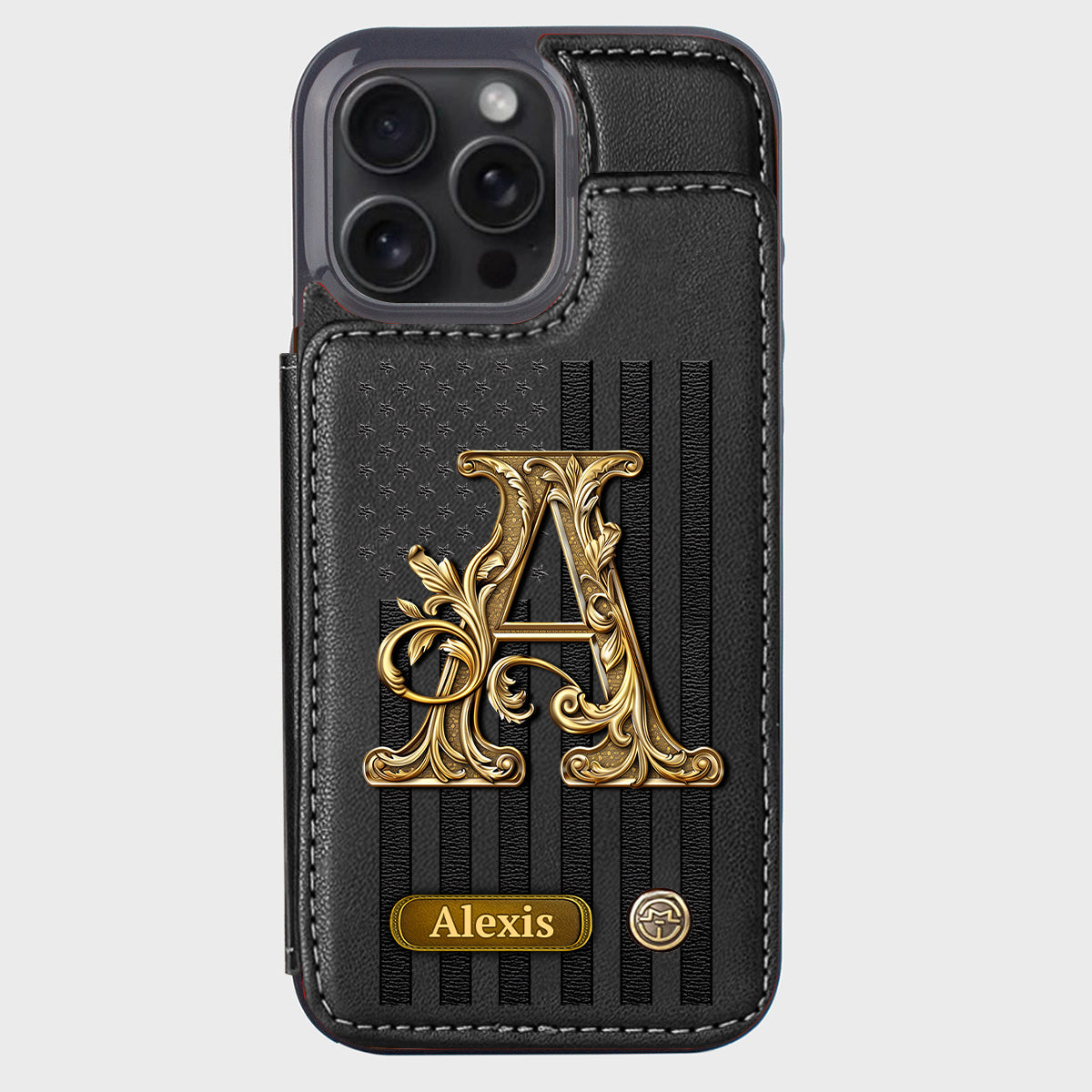 Cadeau initial pour lui, cadeau pour homme… - Étui portefeuille personnalisé pour téléphone