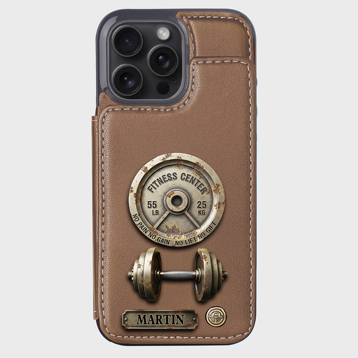 No Pain No Gain - Personalized Fitness Wallet Phone Case