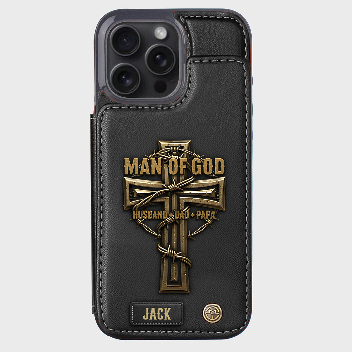 Man Of God - Personalized Christian Wallet Phone Case