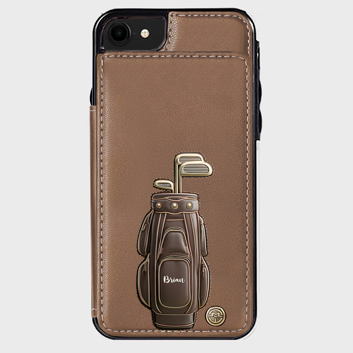 Luxury Gift For Golfer Custom Name - Personalized Golf Wallet Phone Case