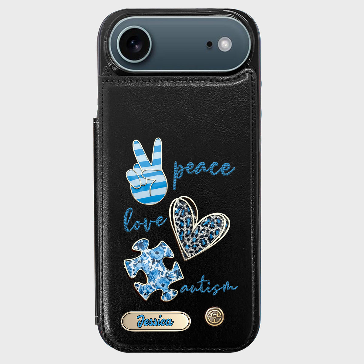 Autism Awareness - Personalized Autism Awareness Wallet Phone Case