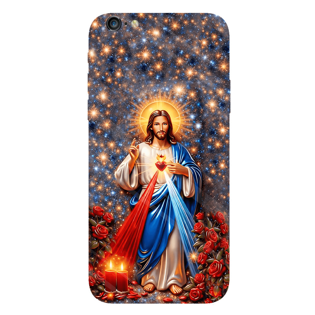 Sacré-Cœur de Jésus - Coque de téléphone personnalisée avec impression chrétienne intégrale