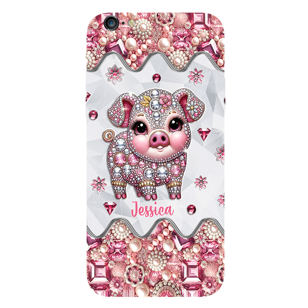 Coque de téléphone personnalisée pour amoureux des cochons - Mignon Cochon - Impression intégrale