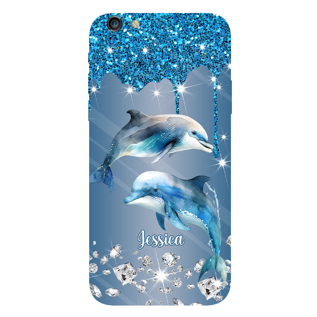 Magnifiques dauphins - Coque de téléphone personnalisée avec impression intégrale de dauphins