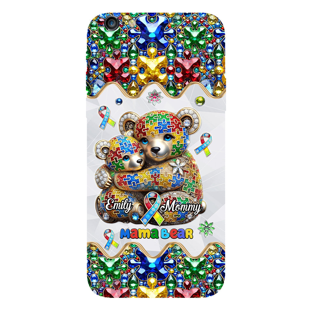 Mama Bear - Personalized Autism Awareness Full Print Phone Case