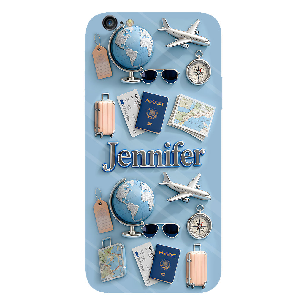 Just A Girl Who Loves Travelings - Personalized Travelling Full Print Phone Case