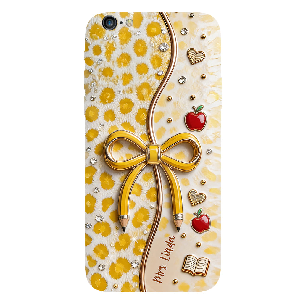 Back To School - Personalized Teacher Full Print Phone Case