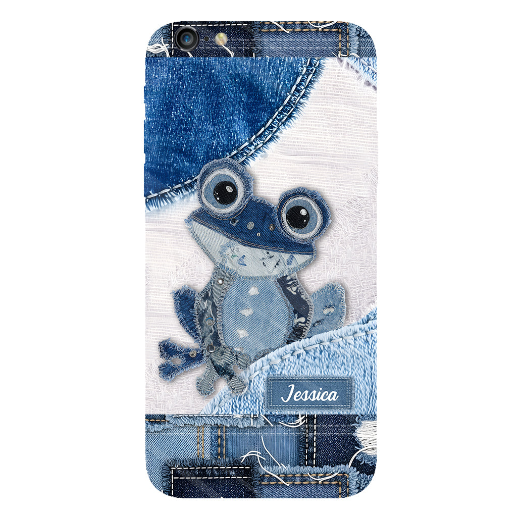 Coque de téléphone personnalisée Love Frog avec motif grenouille