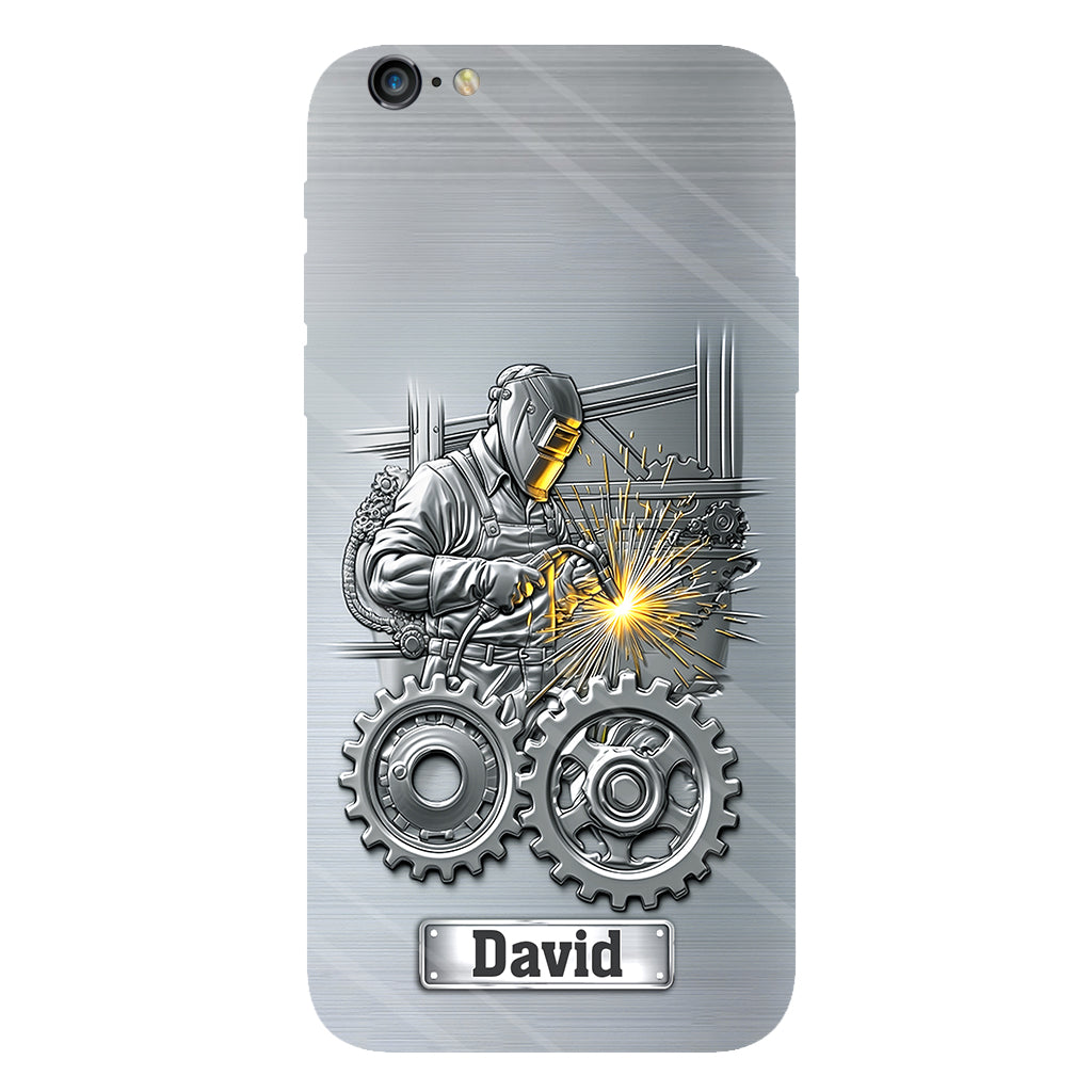 Aus Starken werden Schweißer – Personalisierte Handyhülle mit Schweißer-Motiv