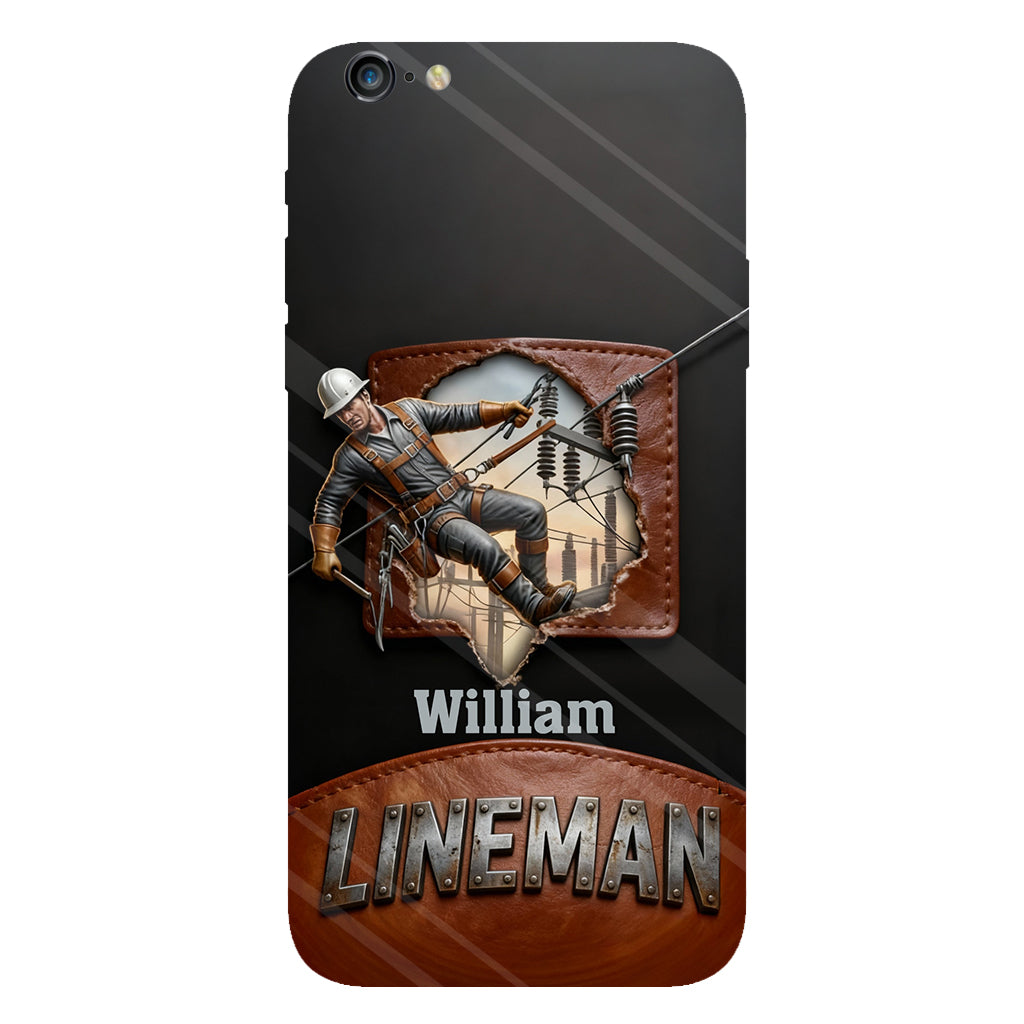 Coque de téléphone personnalisée « Lineman cool » avec impression intégrale