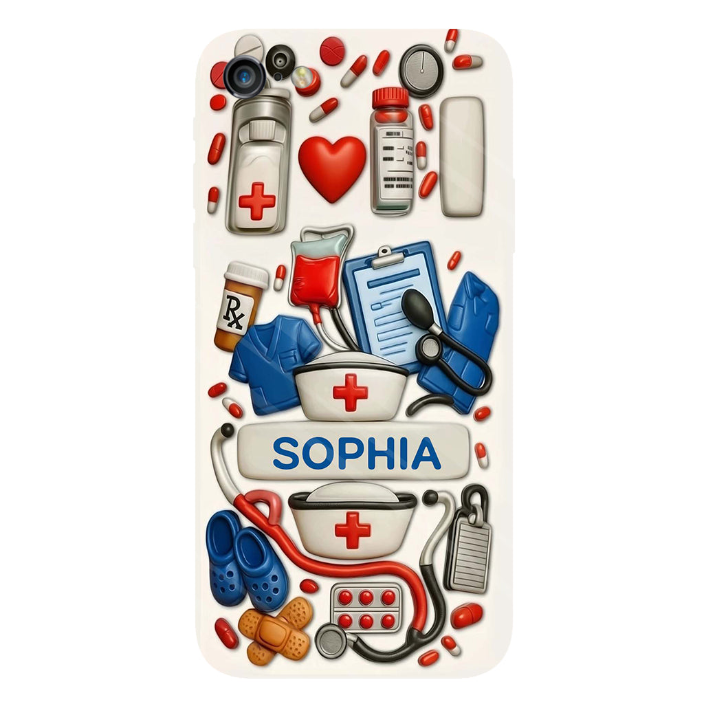Nurses Are The Heart Of Healthcare - Personalized Nurse Full Print Phone Case