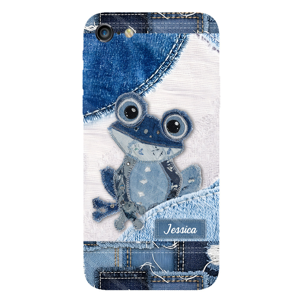 Coque de téléphone personnalisée Love Frog avec motif grenouille