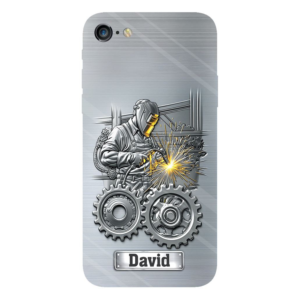 Aus Starken werden Schweißer – Personalisierte Handyhülle mit Schweißer-Motiv