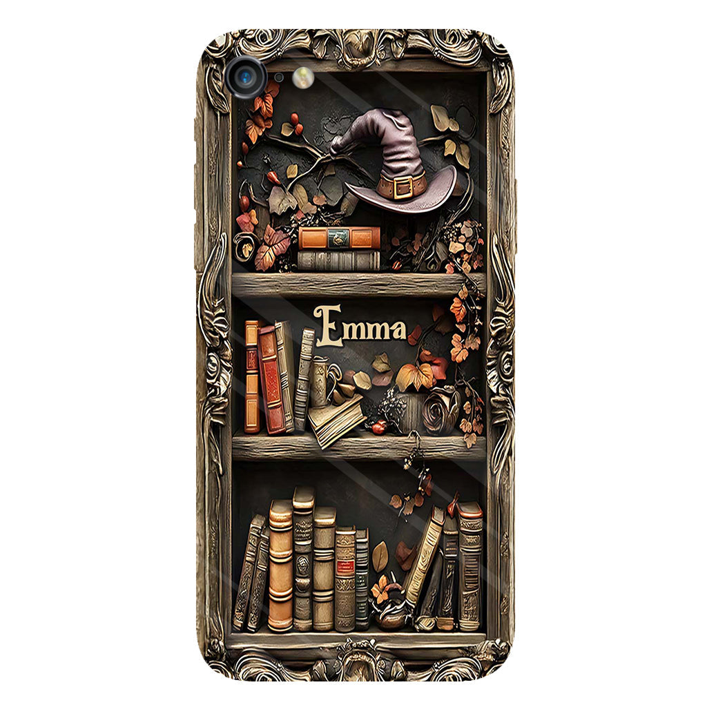 Hat And Books - Personalized Witch Full Print Phone Case