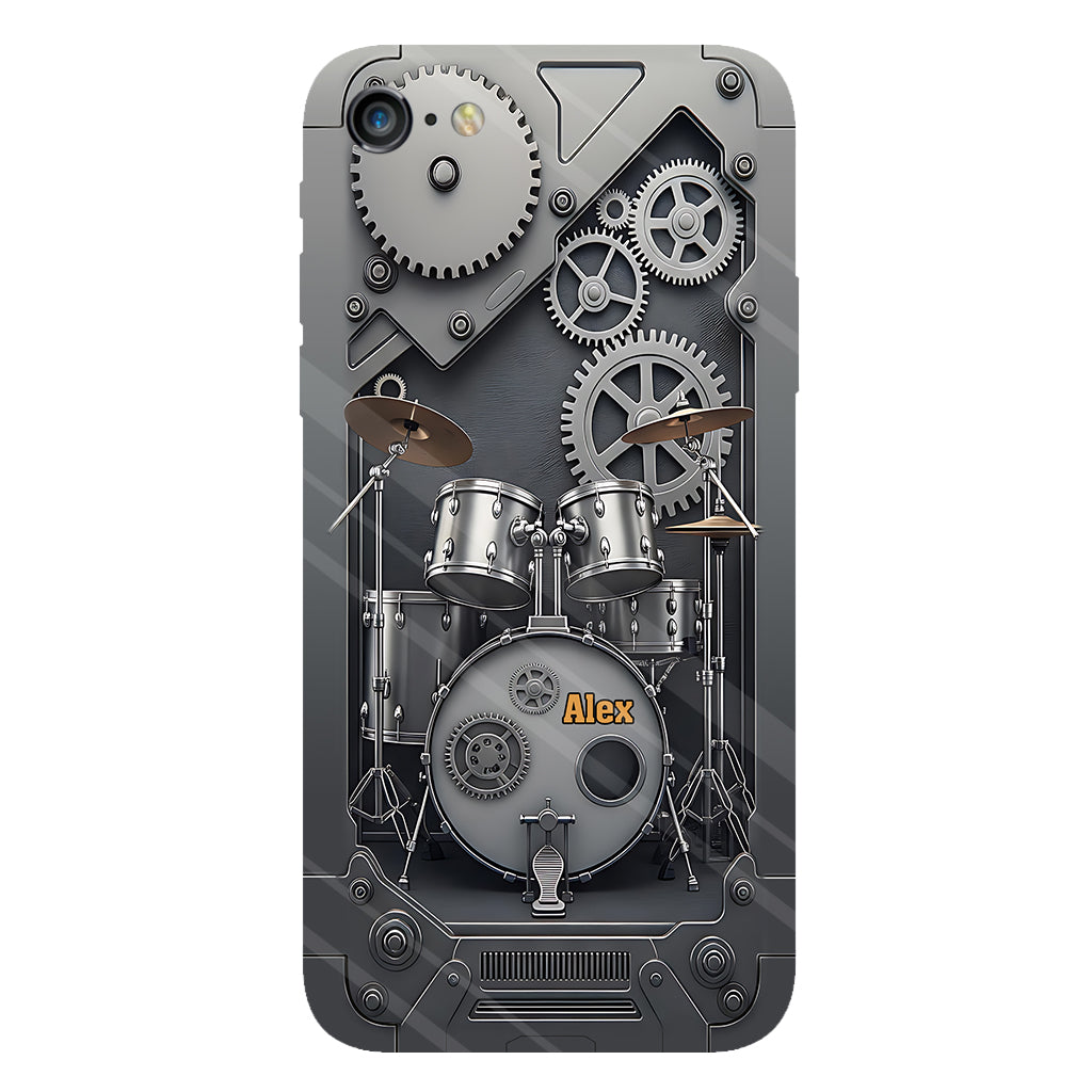 Vie de batteur - Coque de téléphone personnalisée avec impression intégrale pour batteur