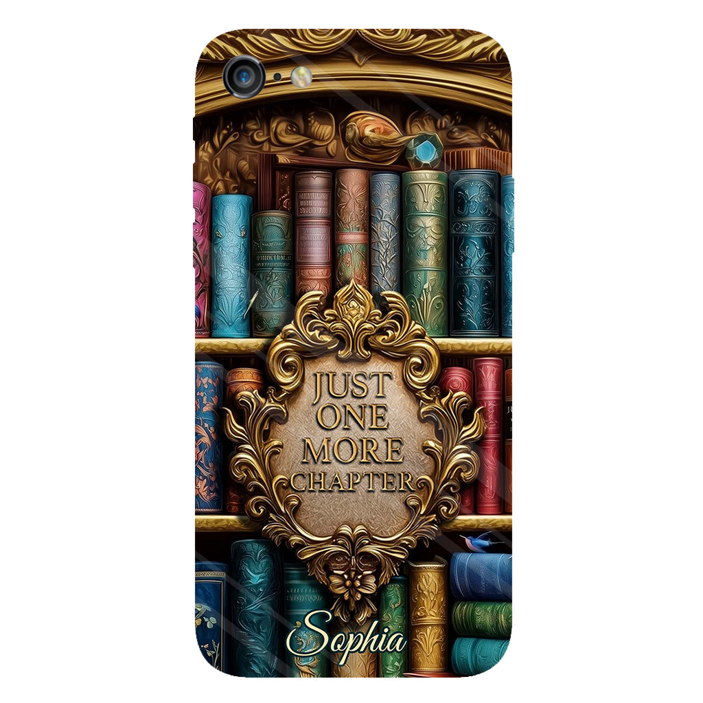 Just One More Chapter - Personalized Book Full Print Phone Case