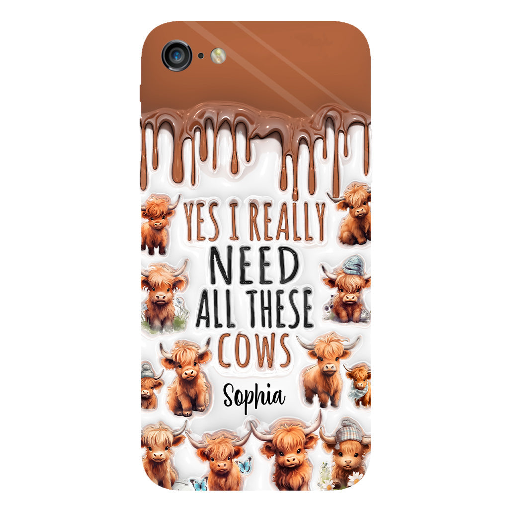 Yes I Really Need All These Cows - Personalized Full Print Phone Case