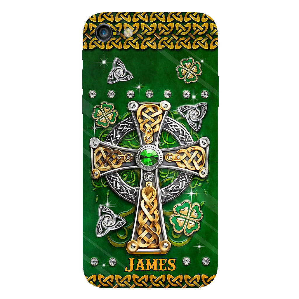Dans mes veines - Coque de téléphone personnalisée avec impression intégrale pour la Saint-Patrick