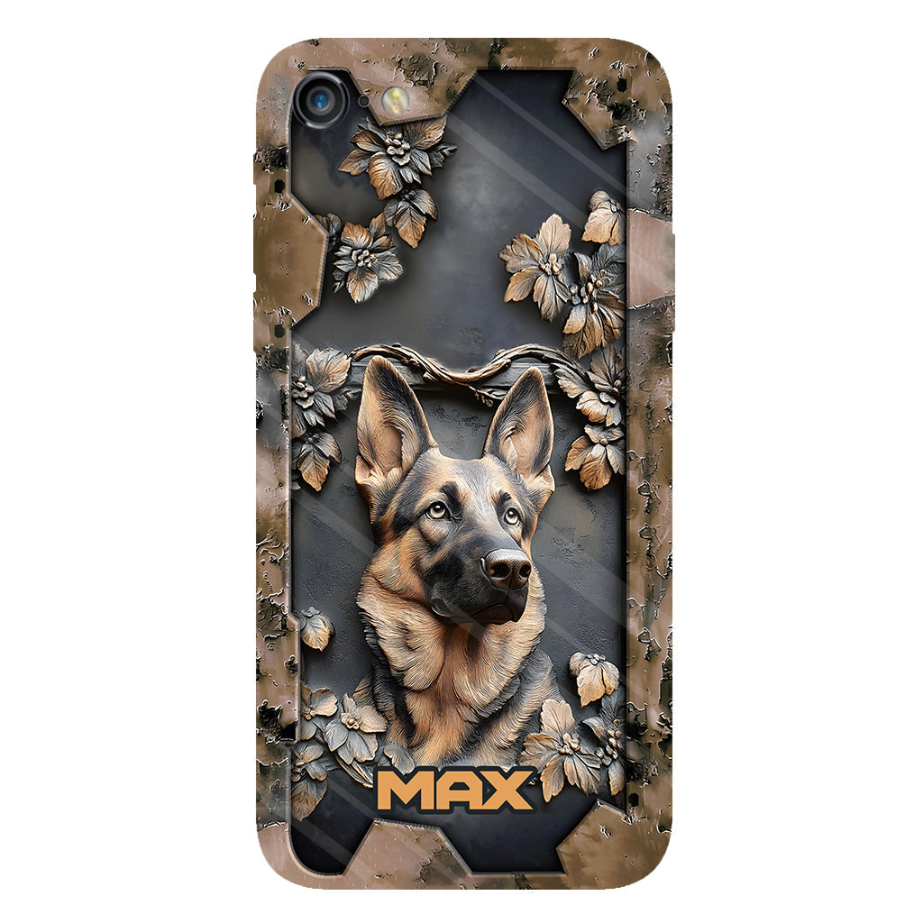 Strong German Shepherd - Personalized Dog Full Print Phone Case