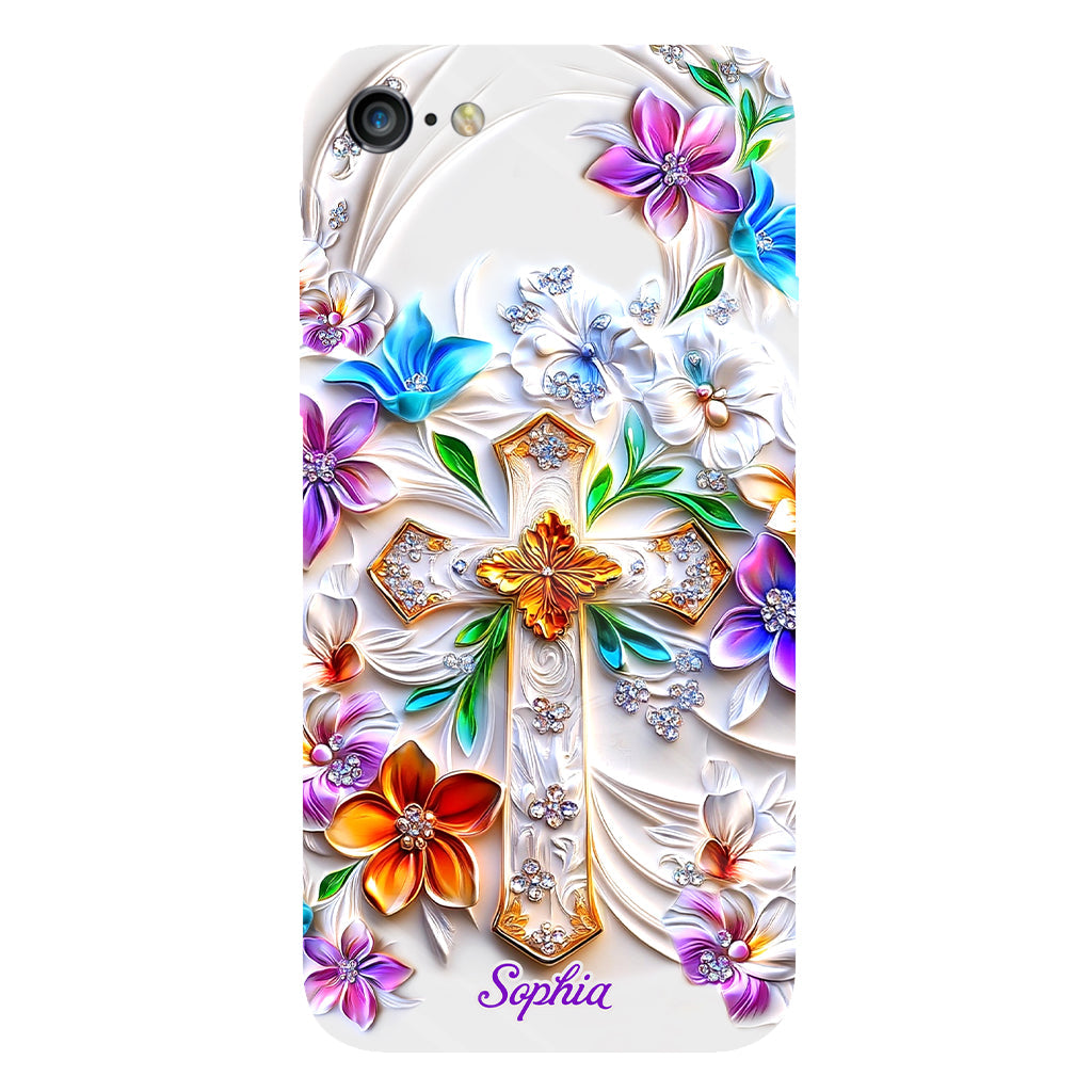 Glaube – Personalisierte Handyhülle mit christlichem Volldruck