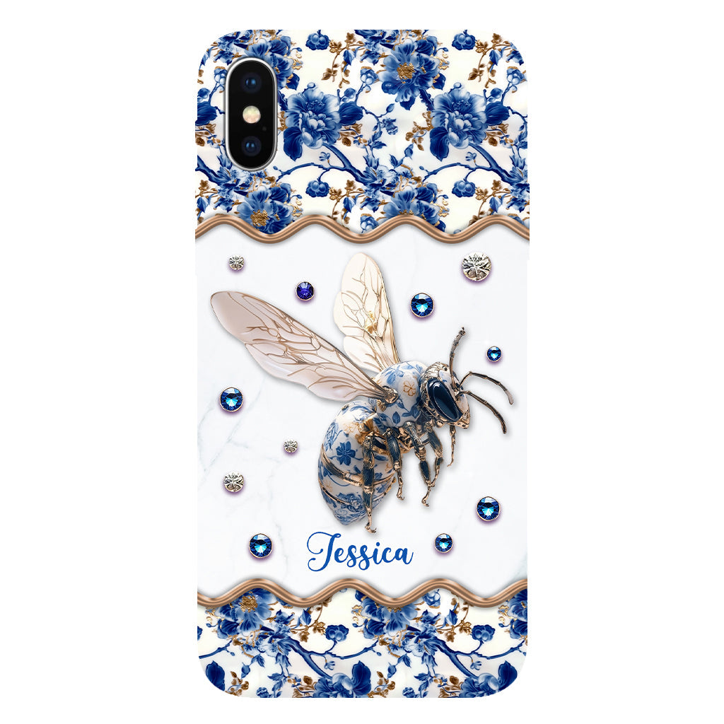 Toile de Jouy Abeille - Coque de téléphone personnalisée avec imprimé abeille