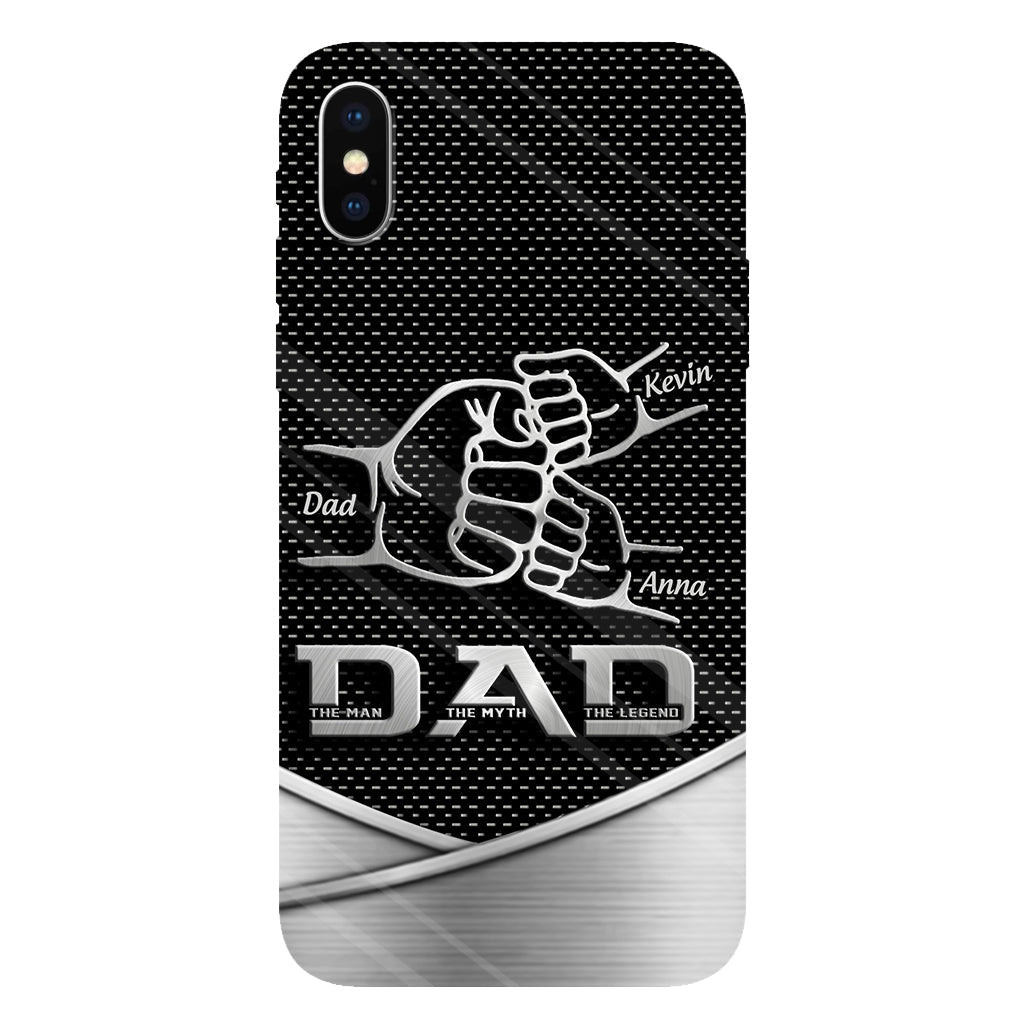Dad The Man The Myth The Legend First Bump - Personalized Father Full Print Phone Case