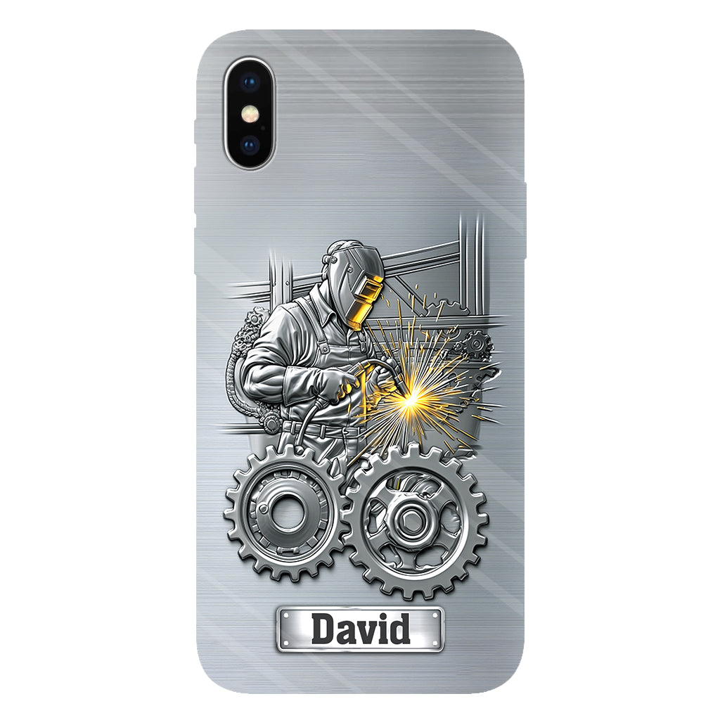 Aus Starken werden Schweißer – Personalisierte Handyhülle mit Schweißer-Motiv