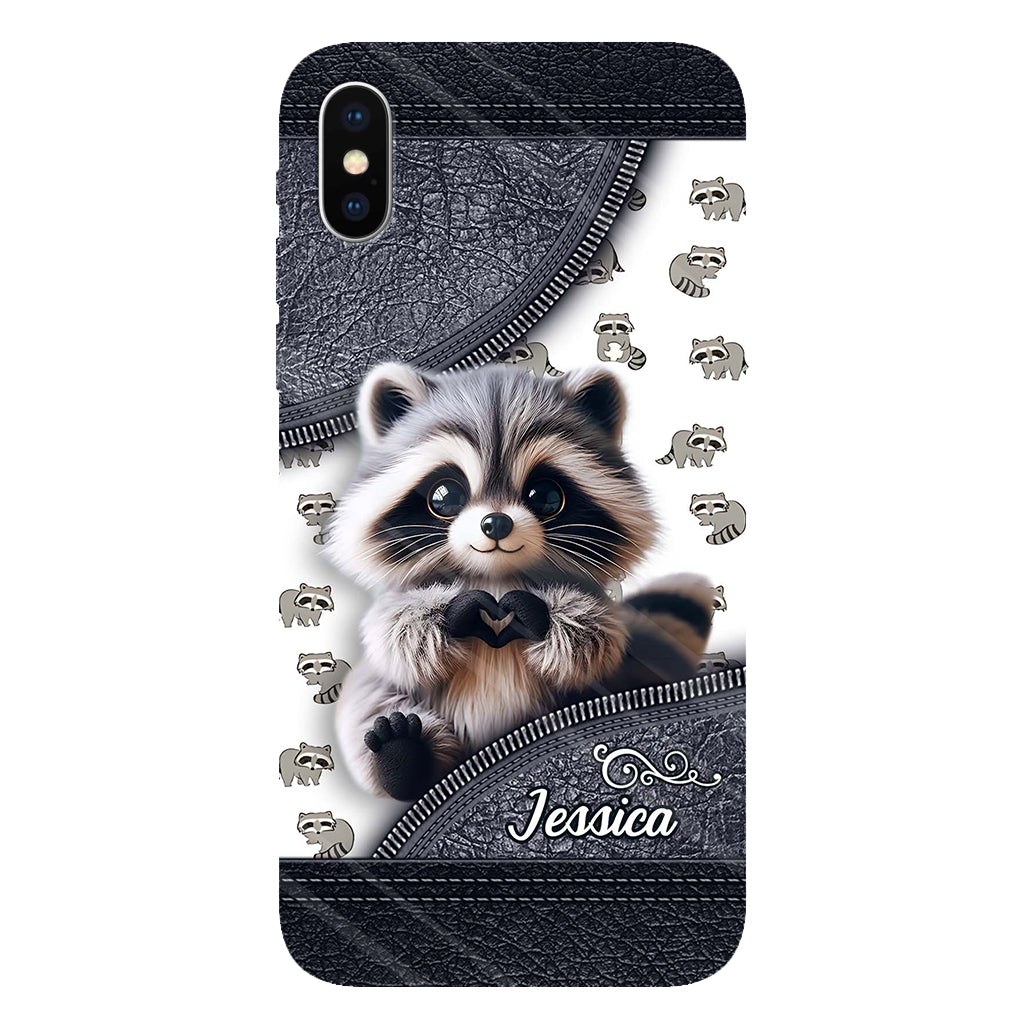 Adorable Raccoon - Personalized Raccoon Full Print Phone Case