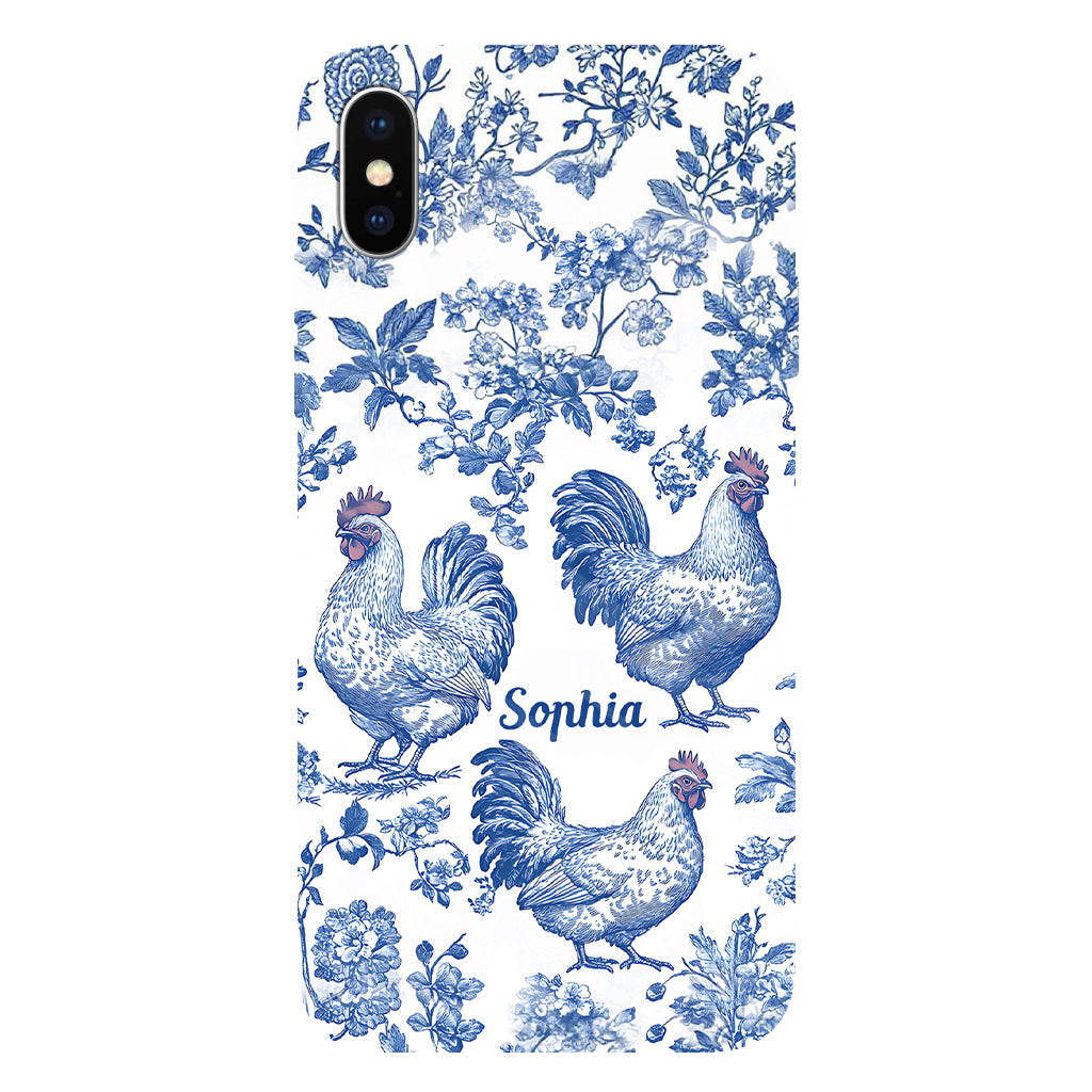 Chicken Toile de Jouy - Personalized Chicken Full Print Phone Case