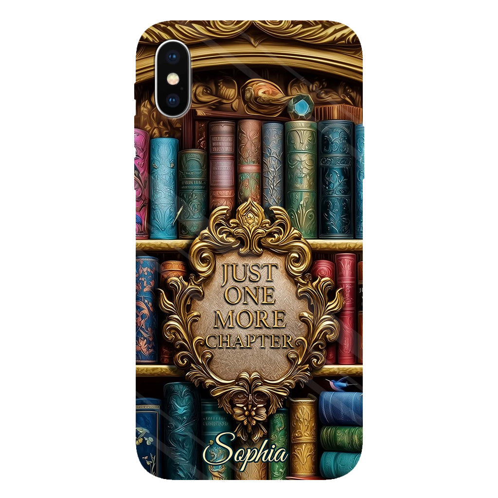 Just One More Chapter - Personalized Book Full Print Phone Case