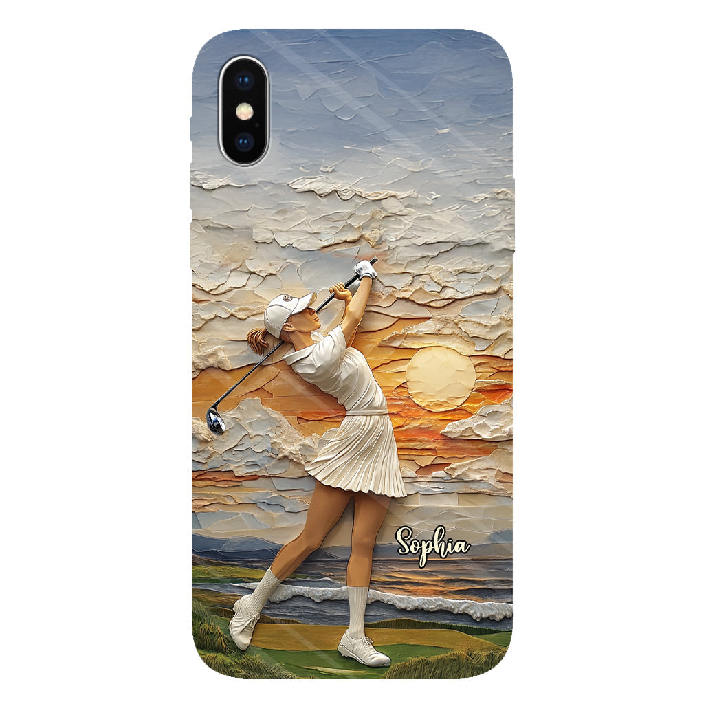 Le golf, c'est ma vie - Coque de téléphone personnalisée avec impression intégrale sur le thème du golf