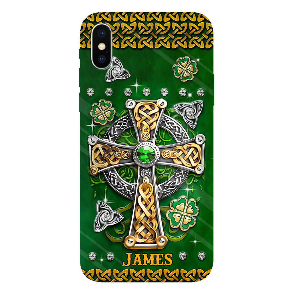 Dans mes veines - Coque de téléphone personnalisée avec impression intégrale pour la Saint-Patrick