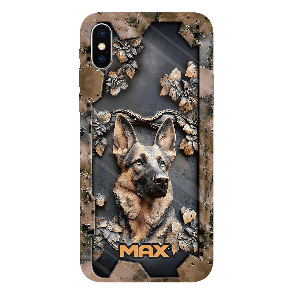 Strong German Shepherd - Personalized Dog Full Print Phone Case