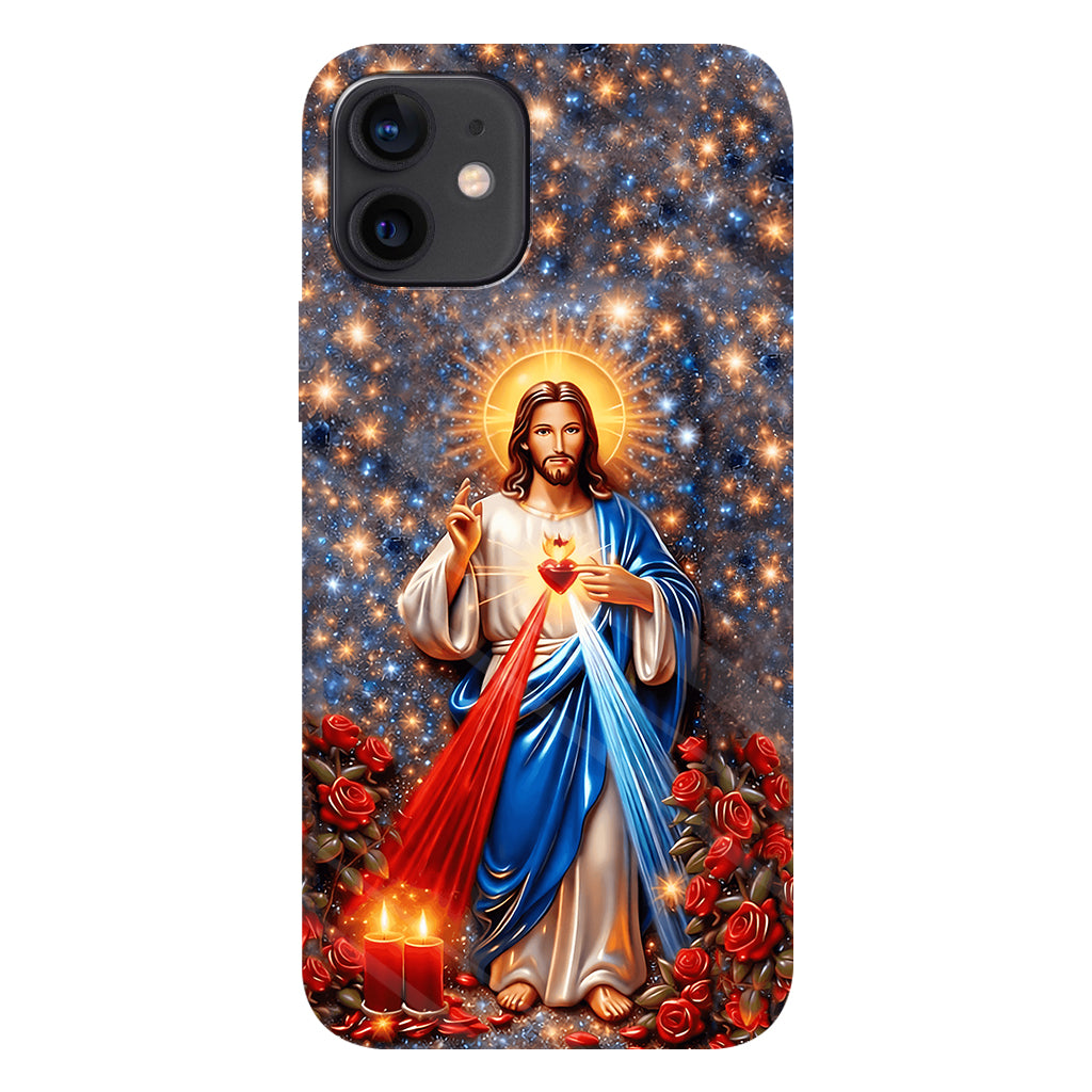 Sacré-Cœur de Jésus - Coque de téléphone personnalisée avec impression chrétienne intégrale