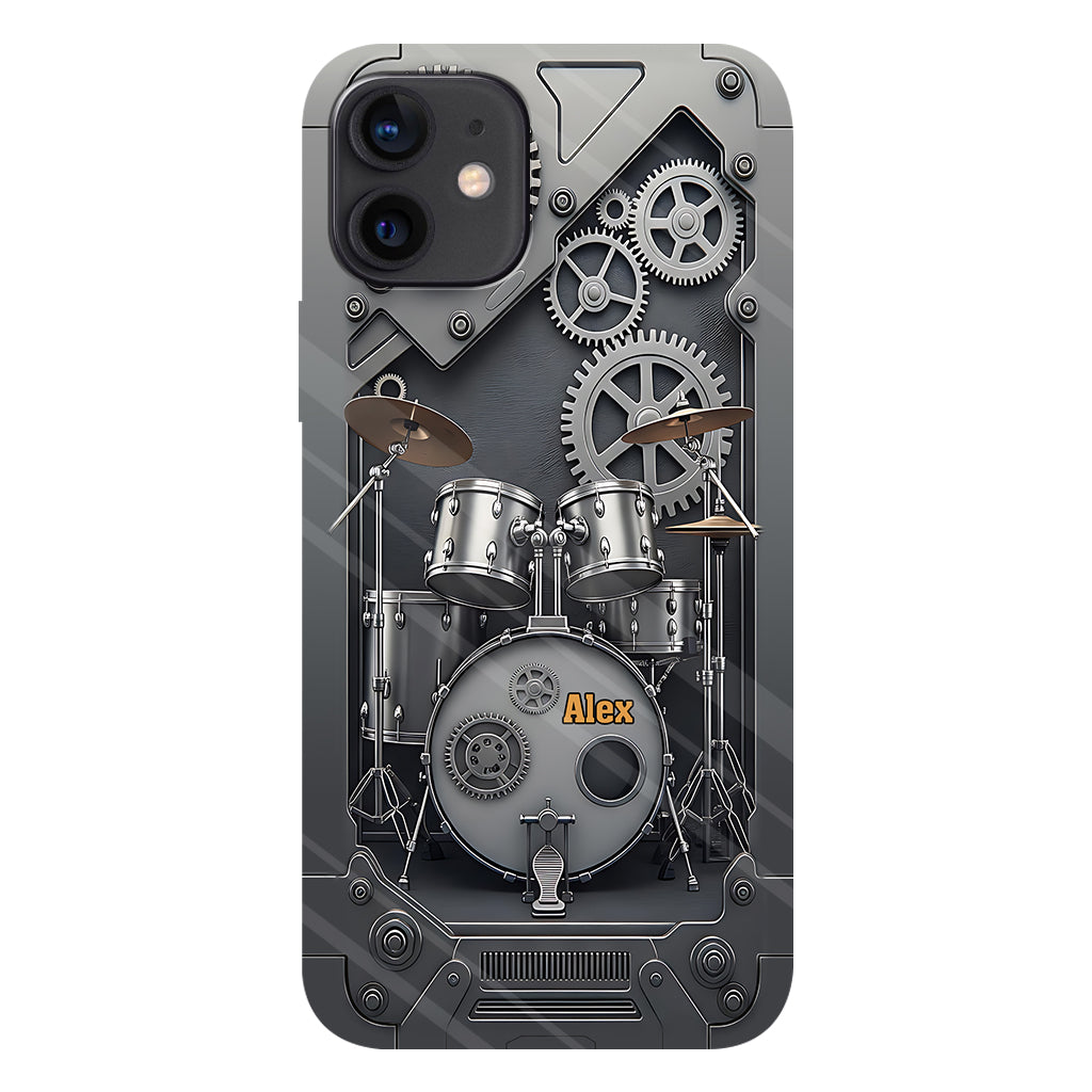 Vie de batteur - Coque de téléphone personnalisée avec impression intégrale pour batteur