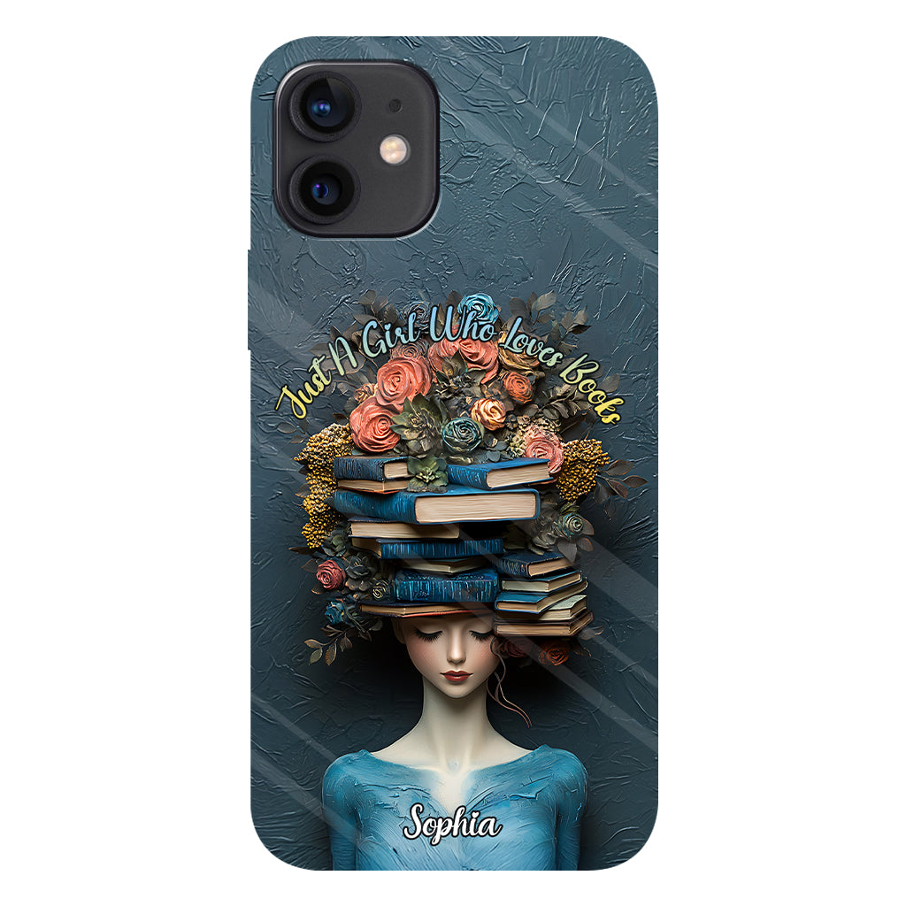 Just A Girl Who Loves Books - Personalized Book Full Print Phone Case