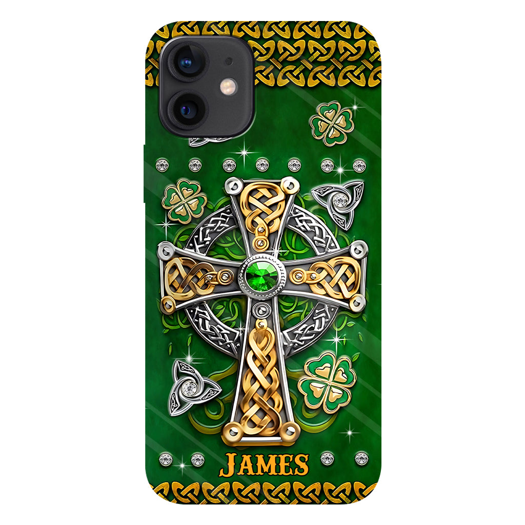 Dans mes veines - Coque de téléphone personnalisée avec impression intégrale pour la Saint-Patrick