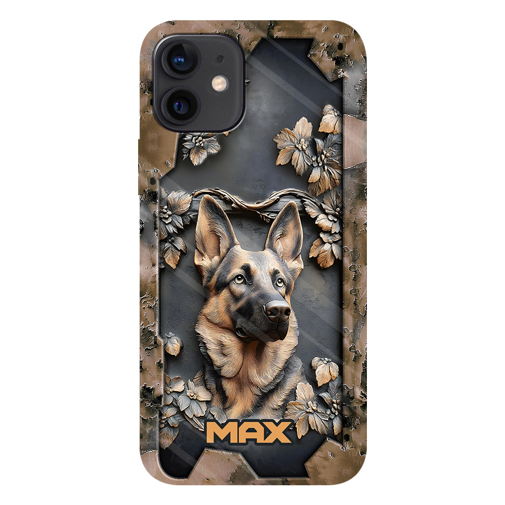 Strong German Shepherd - Personalized Dog Full Print Phone Case