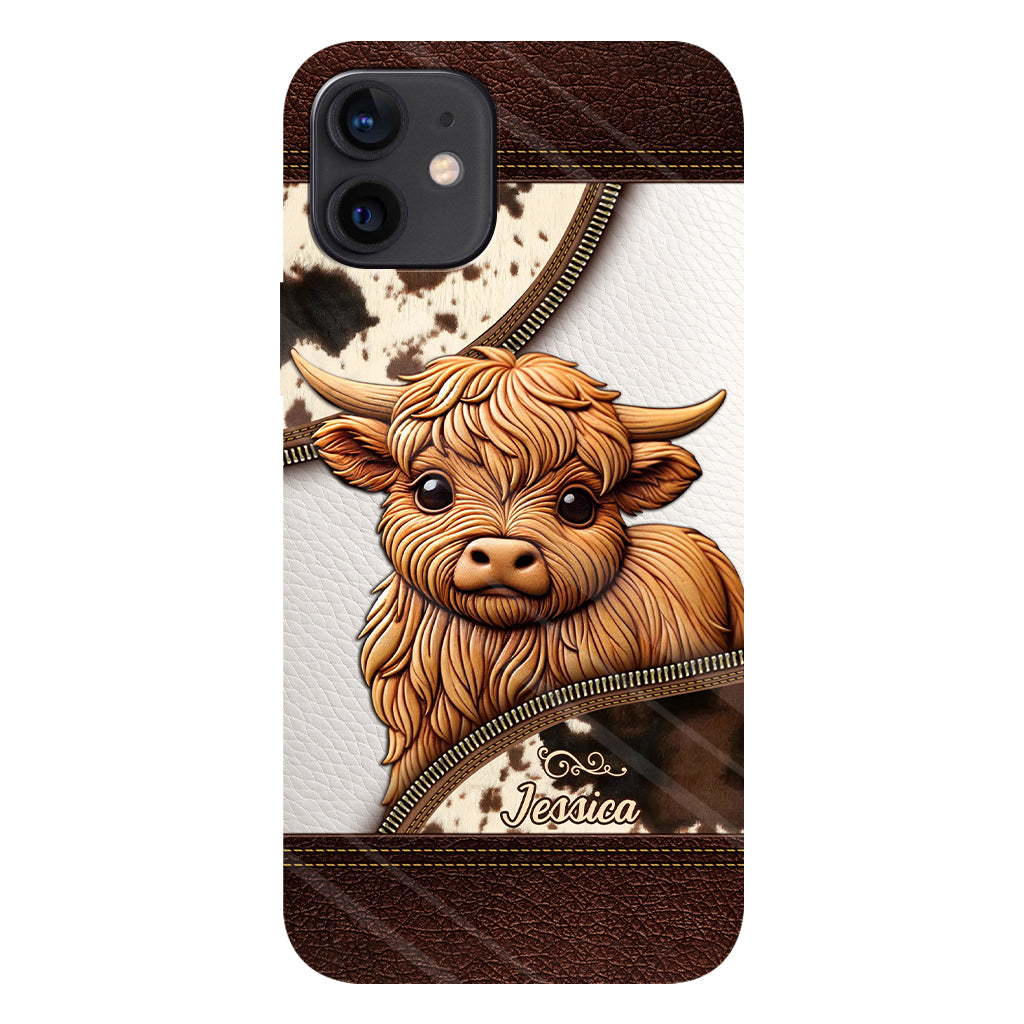 Love Highland Cows - Personalized Full Print Phone Case