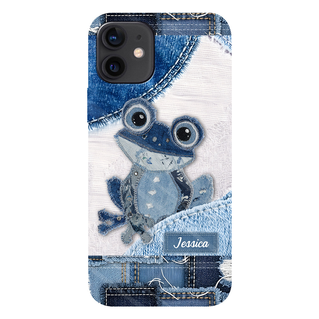 Coque de téléphone personnalisée Love Frog avec motif grenouille