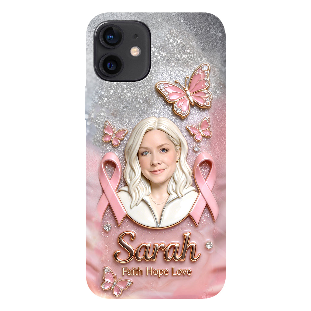 Custom Any Photo - Personalized Breast Cancer Awareness Full Print Phone Case